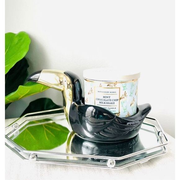 Toucan bird bath and body work candle holder - Picture 3 of 5